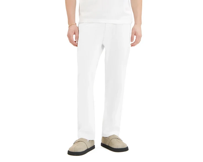 Drawstring Linen/Cotton Pants - White