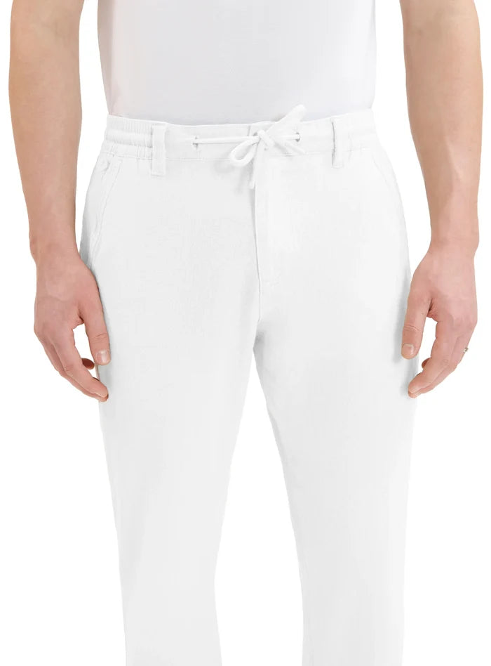 Drawstring Linen/Cotton Pants - White