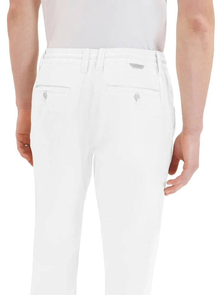 Drawstring Linen/Cotton Pants - White