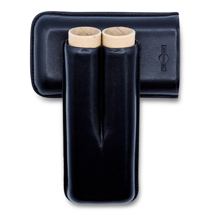 Dunhill Bulldog Robusto Black Cigar Case (2 cigars)