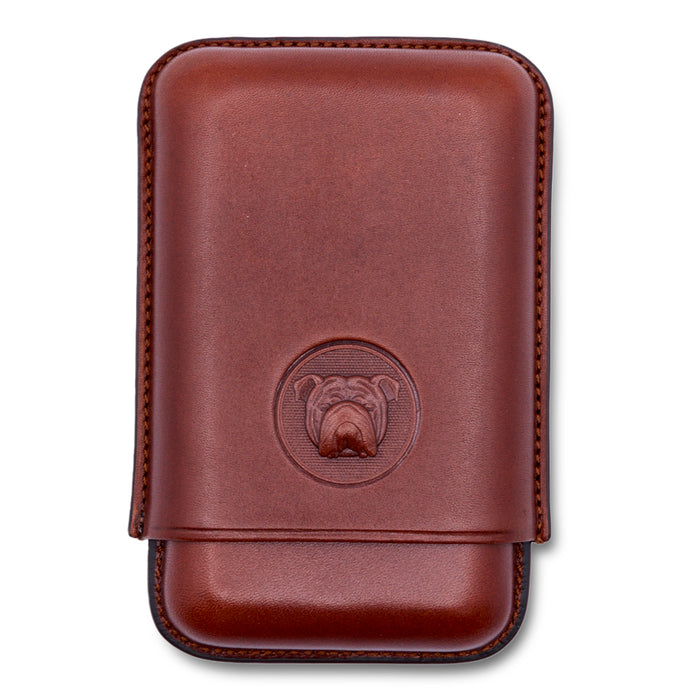 Dunhill Bulldog Robusto Brown Cigar Case (3 cigars)