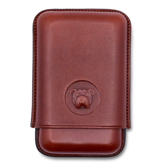 Dunhill Bulldog Robusto Brown Cigar Case (3 cigars)