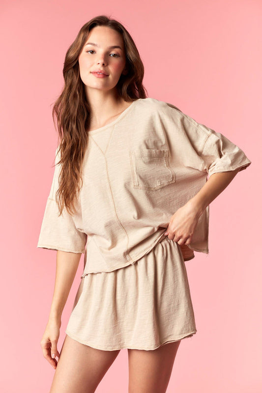 Easy Going Beige Shorts