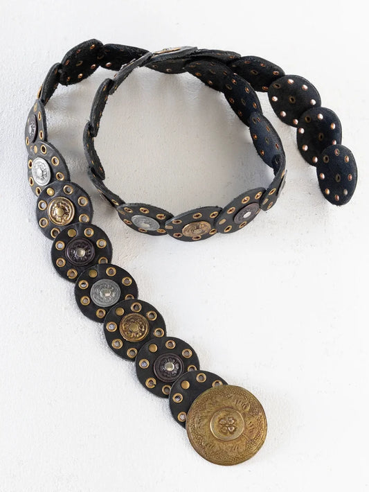Eclipse Medallion Belt - Black-view 1
