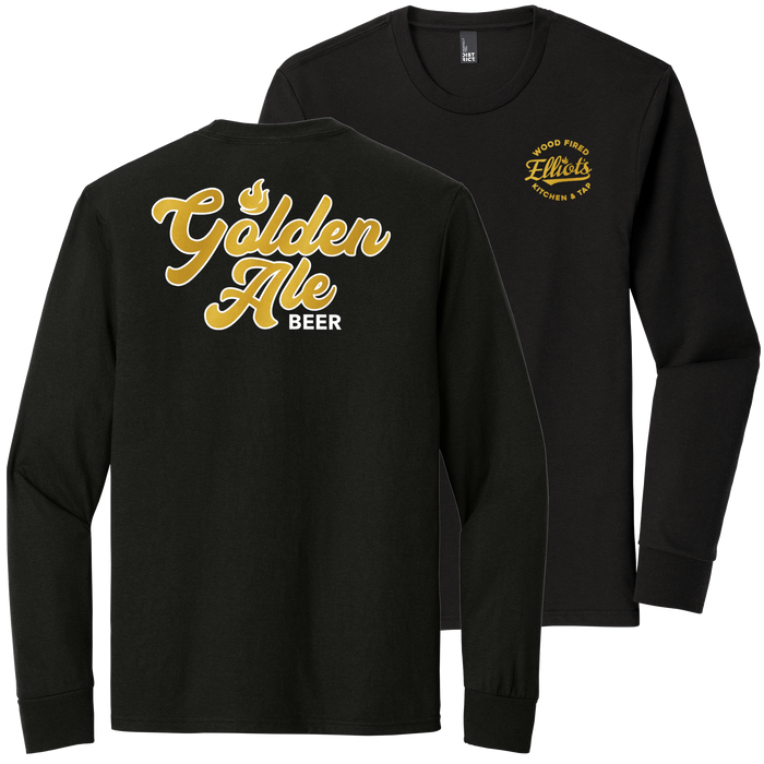 Elliots Wood Fired Kitchen and Tap Golden Ale Long Sleeve Triblend T-Shirt