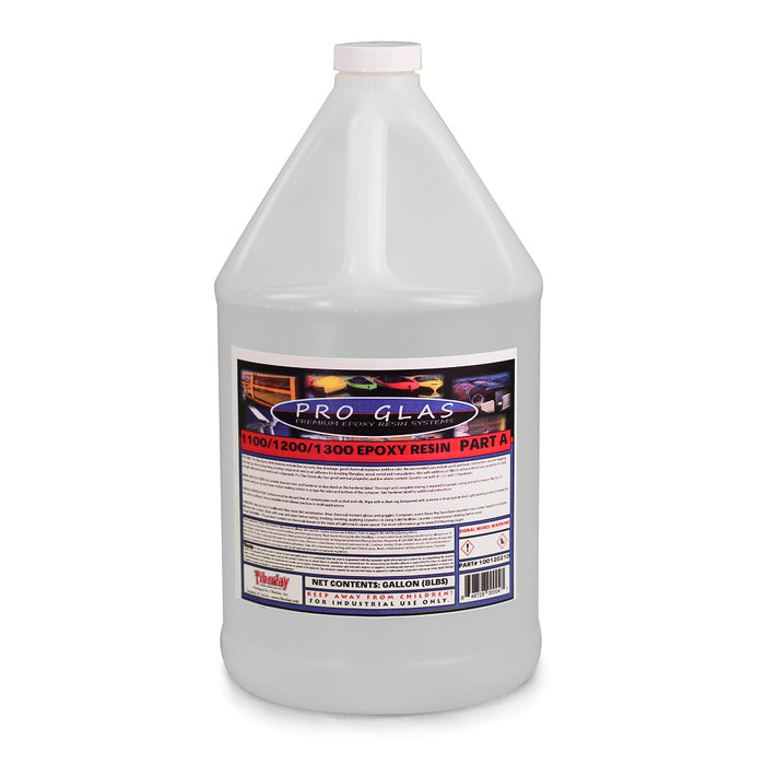 Gallon of Part A epoxy resin to be used with a 2:1 or 4:1 fast, medium or fast speed hardener.