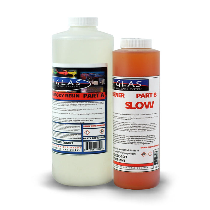 Part A and Part B 2:1 epoxy resin kit. 1.5 quart. Epoxy kit with quart of Part A and pint of Part B.