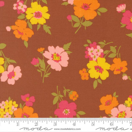 F2646 - Happy Daze Floral - Rust
