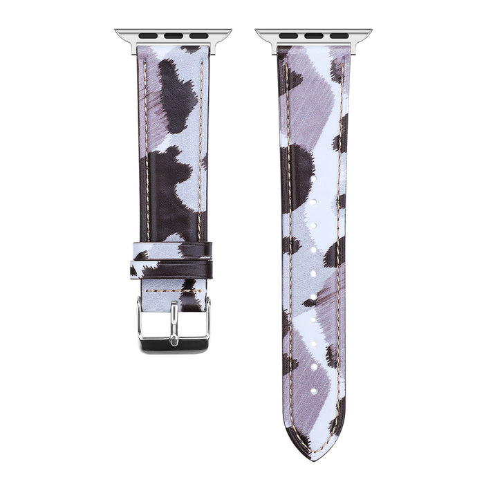 38mm/40mm/41mm/(42mm Series 10-11) / Gray Leopard Glam