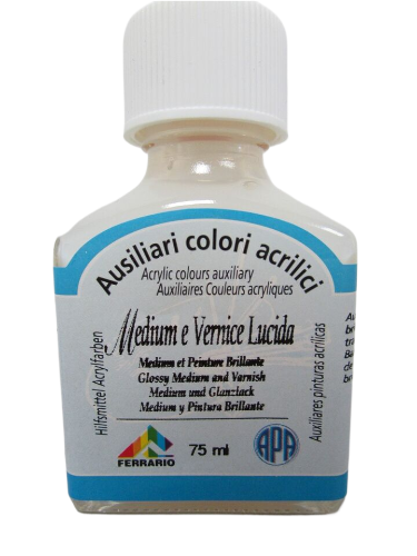 Ferrario Acrylic Gloss Medium & Varnish --Made in Italy