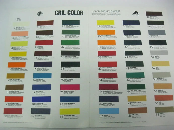 Ferrario Artist Professional Quality Acrylic CRIL-COLOR 60ml Made in Italy