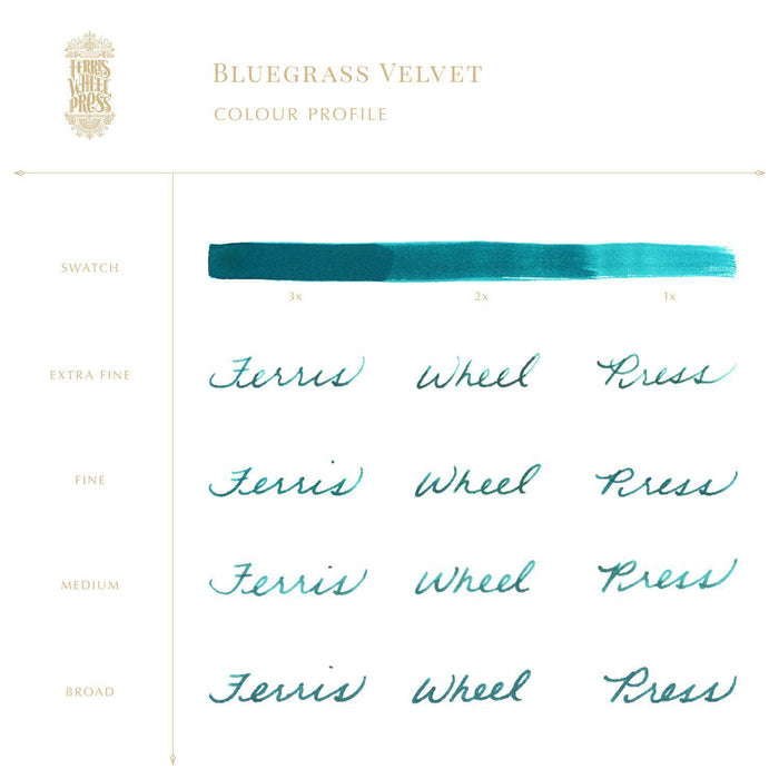 Ferris Wheel Press Bluegrass Velvet Ink
