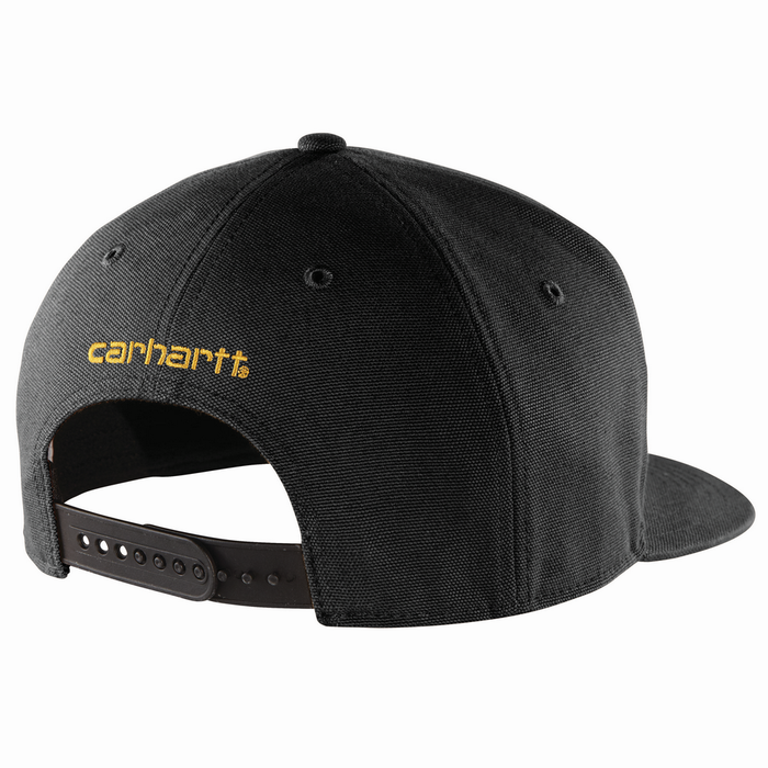 Firm Duck Flat Brim Cap - 001-Black | Carhartt 106665