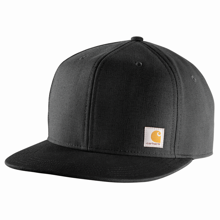 Firm Duck Flat Brim Cap - 001-Black | Carhartt 106665