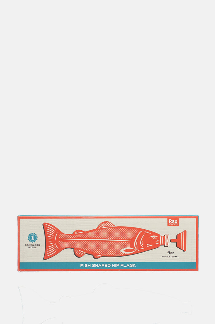 Fish-Shaped Stainless Steel Hip Flask