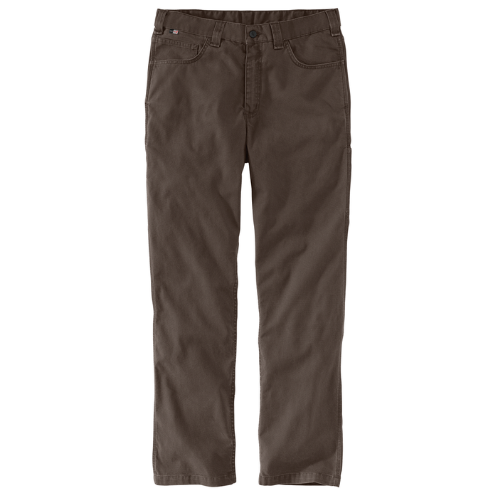 Flame Resistant Rugged Flex Relaxed Fit Canvas 5-Pocket Work Pant - DFE-Dark Coffee | Carhartt 104204