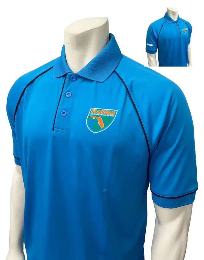 Florida (FHSAA) Smitty Men's Bright Blue Volleyball Referee Shirt