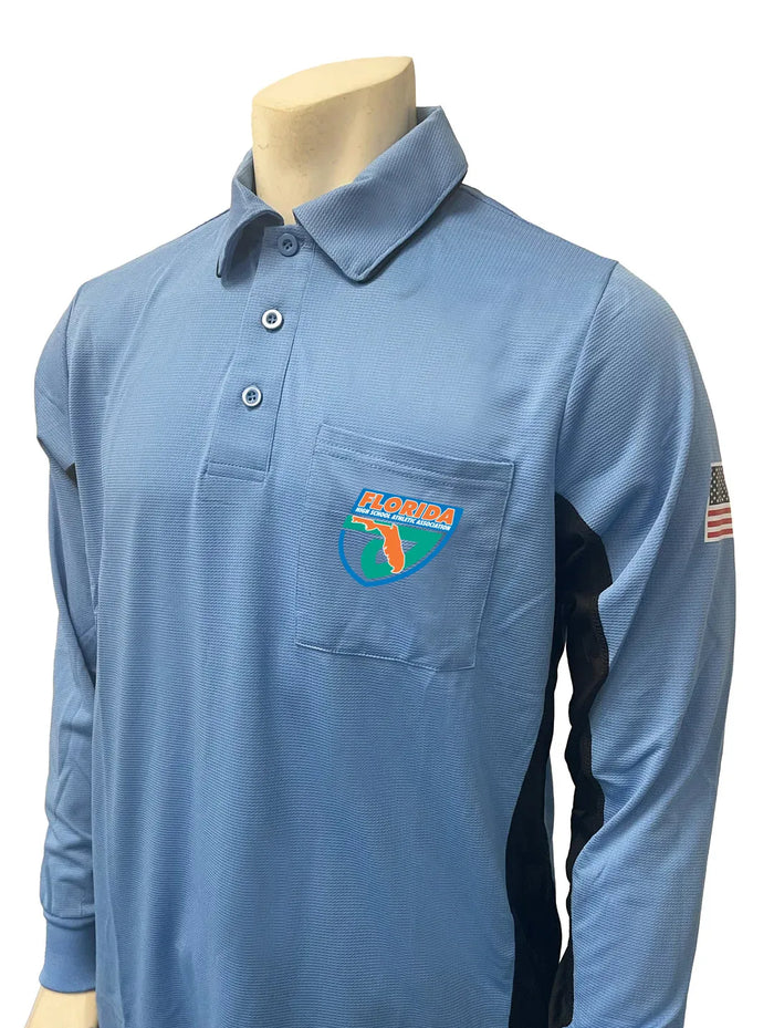 Florida (FHSAA) Smitty MLB Replica V2 Sky Blue LS Umpire Shirt