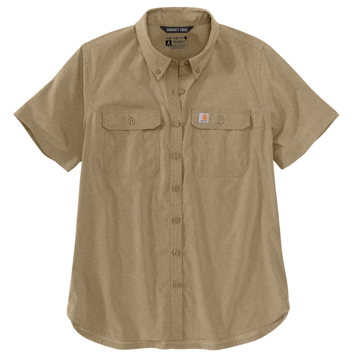 Force Relaxed Fit Lightweight Short Sleeve Shirt - DKH-Dark Khaki | 105537