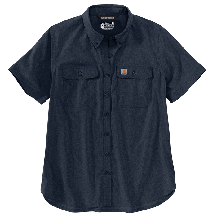 Force Relaxed Fit Lightweight Short Sleeve Shirt - I26-Navy | 105537