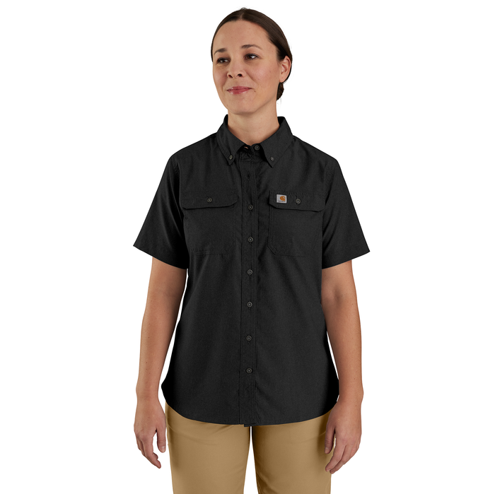 Force Relaxed Fit Lightweight Short Sleeve Shirt - N04-Black | 105537