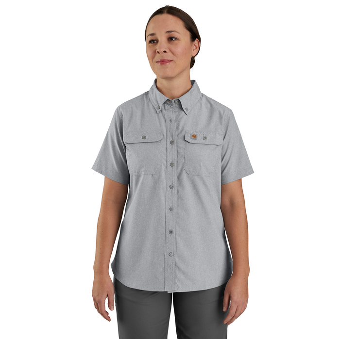 Force Relaxed Fit Lightweight Short Sleeve Shirt - STL-Steel | 105537