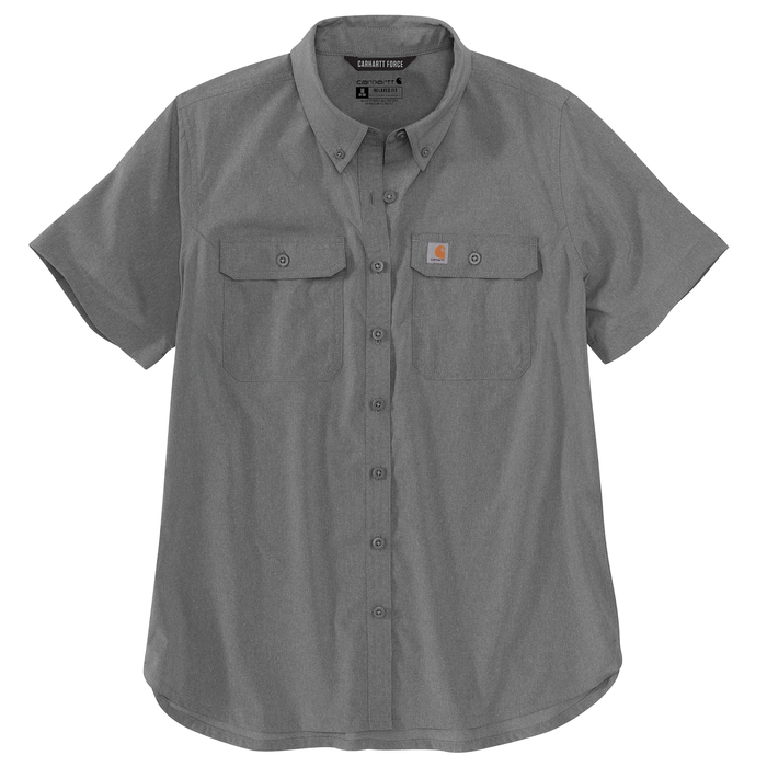 Force Relaxed Fit Lightweight Short Sleeve Shirt - STL-Steel | 105537