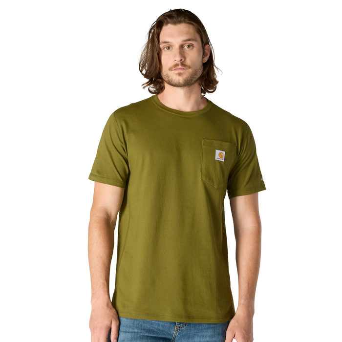 Force Relaxed Fit Midweight Short-Sleeve Pocket T-Shirt - GL7-Dark Bronzed Green | Carhartt 106652