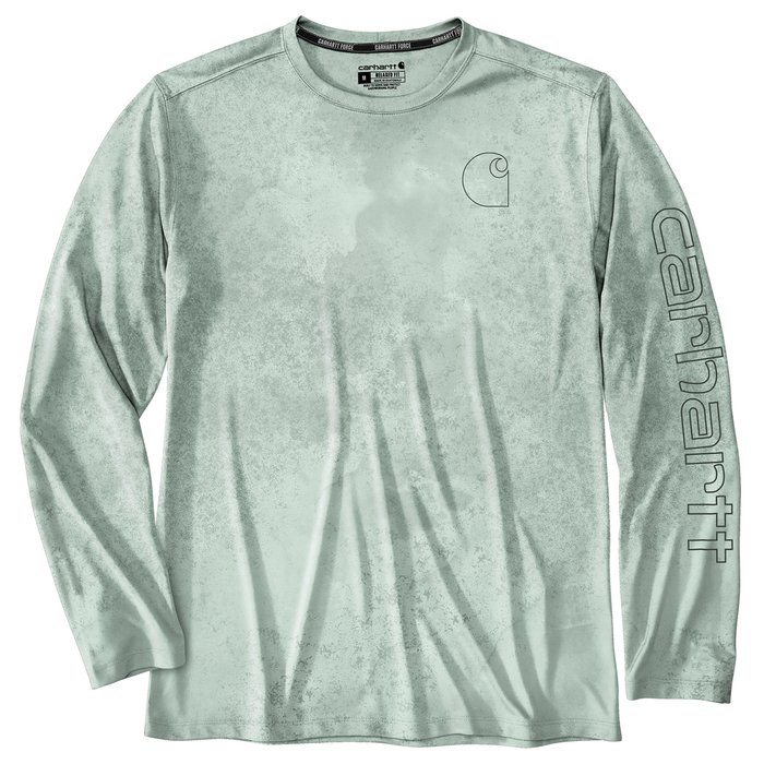 Force Sun Defender Lightweight Long-Sleeve Print T-Shirt - HM9-Big Sky Watercolor Camo | Carhartt 106779
