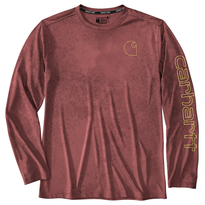 Force Sun Defender Lightweight Long-Sleeve Print T-Shirt - RC2-Crimson Moss Watercolor Camo | Carhartt 106779