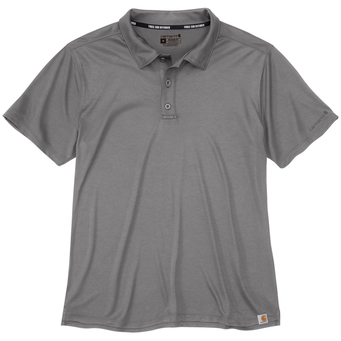 Force Sun Defender Lightweight Short-Sleeve Polo - APH-Asphalt | Carhartt 106899