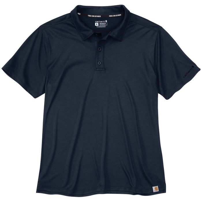 Force Sun Defender Lightweight Short-Sleeve Polo - I26-Navy | Carhartt 106899