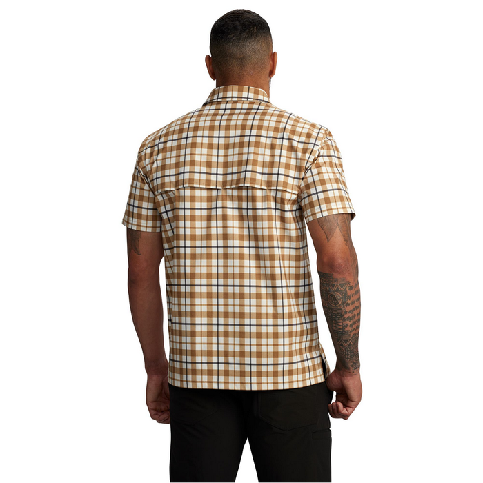 Force Sun Defender Relaxed Fit Lightweight Short-Sleeve Plaid Shirt - BRN-Carhartt Brown | Carhartt 106747