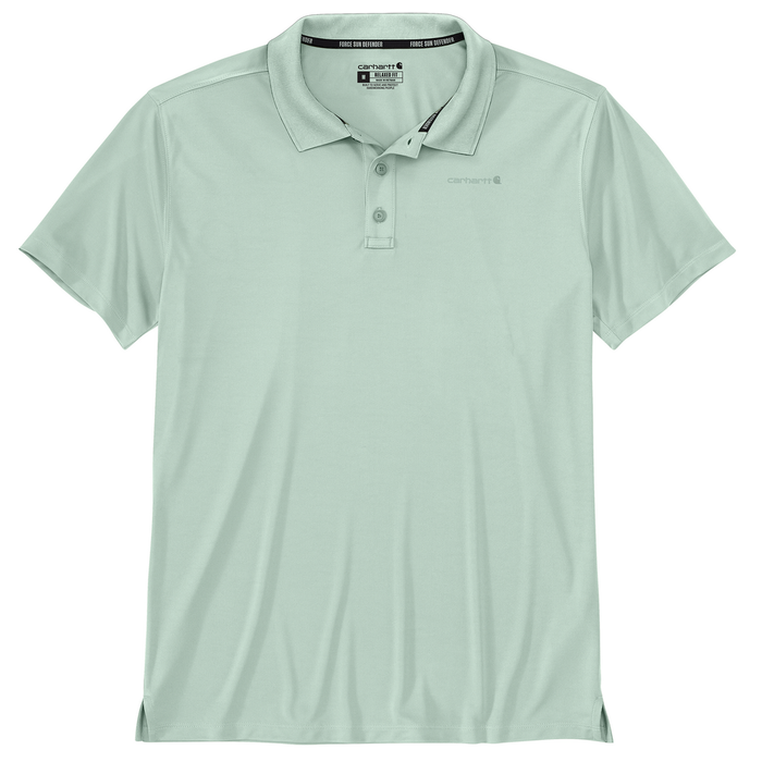Force Sun Defender Relaxed Fit Lightweight Short-Sleeve Polo - GH4-Big Sky | Carhartt 106901