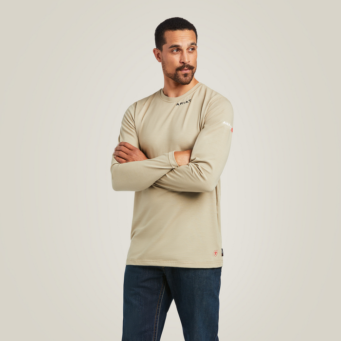 Fr Base Layer T-Shirt - 250-Khaki | Ariat 10039464
