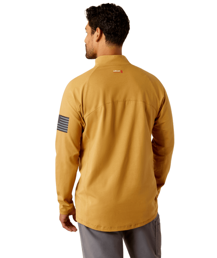FR COMBAT STRETCH 1/4 ZIP LONG-SLEEVE WORK SHIRT - 200-Bistro | Ariat 10055075