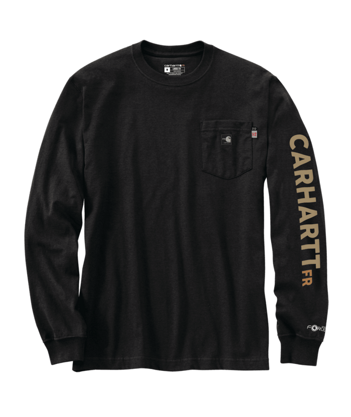 FR Force Irvine Loose LS Camo Graphic T-Shirt - BLK-Black Carhartt 107365