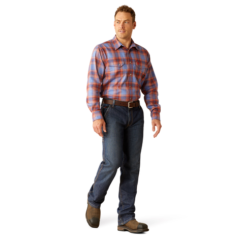 Fr  Melrose   Snap Work Shirt - 420-Wedgewood | Ariat 10054461