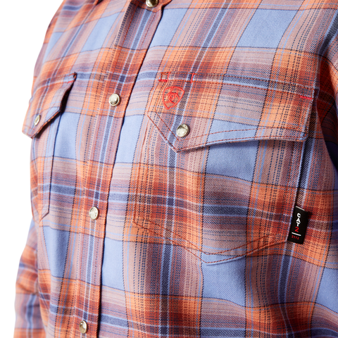 Fr  Melrose   Snap Work Shirt - 420-Wedgewood | Ariat 10054461