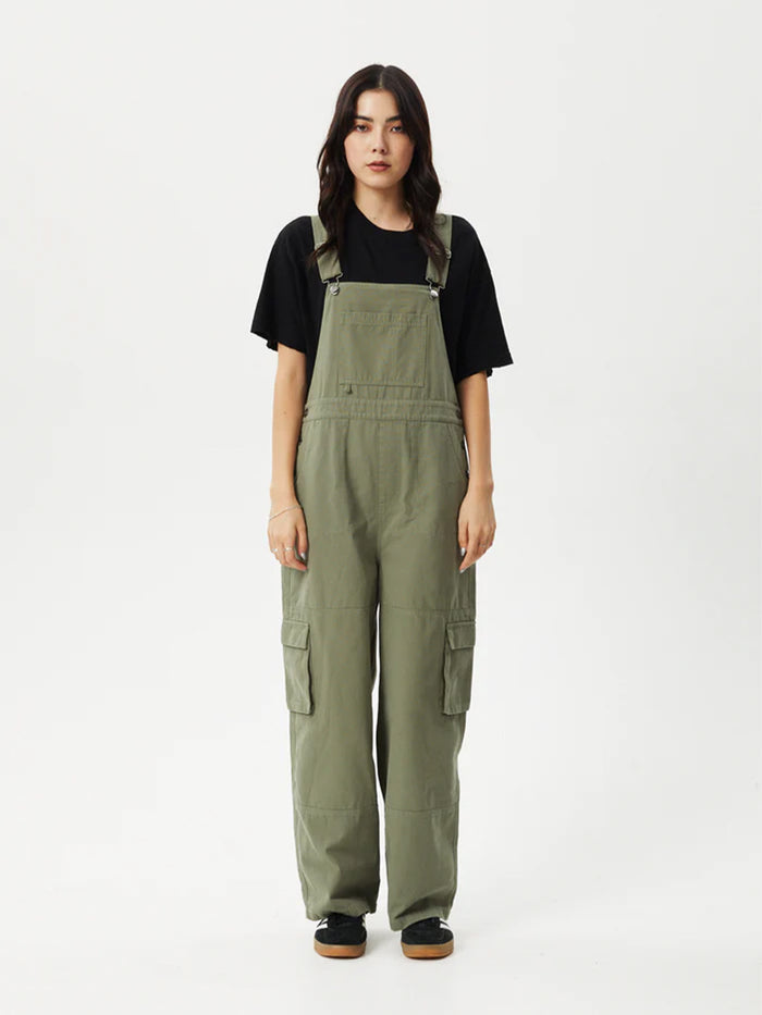 Fraser - Organic Recycled Utility Overalls | Olive-Image 1