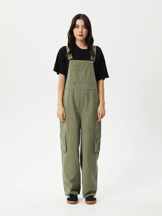 Fraser - Organic Recycled Utility Overalls | Olive-Image 1