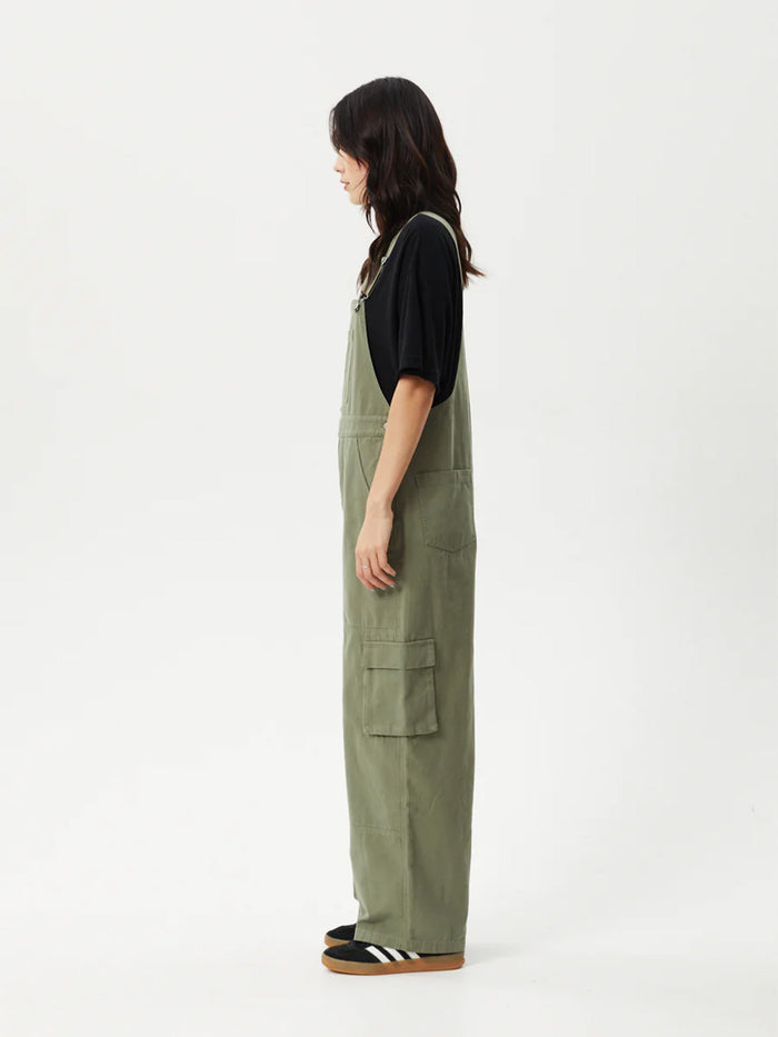 Fraser - Organic Recycled Utility Overalls | Olive-Image 2