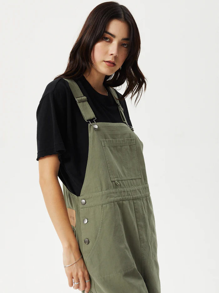Fraser - Organic Recycled Utility Overalls | Olive-Image 6