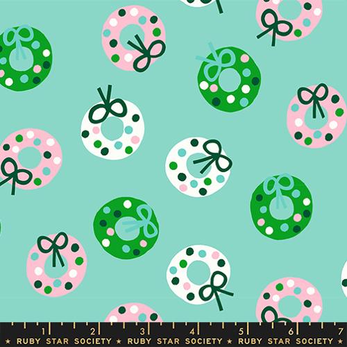 Frost- Wreaths- Merry Happy Fat Quarter