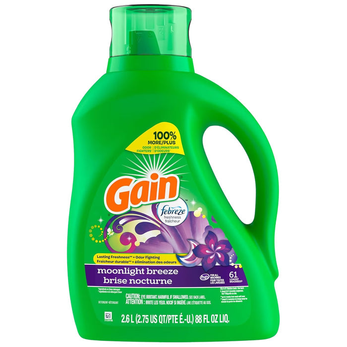 Gain Moonlight Breeze Liquid Laundry Detergent - 88 oz - 4 Pack