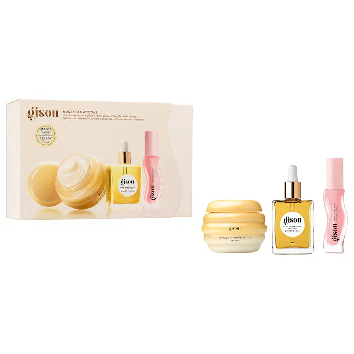 Gisou Honey Glow Icons Set 3pcs (powered by mirsalehi honey)