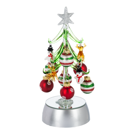 GLASS Light-Up Ornaments Christmas Tree