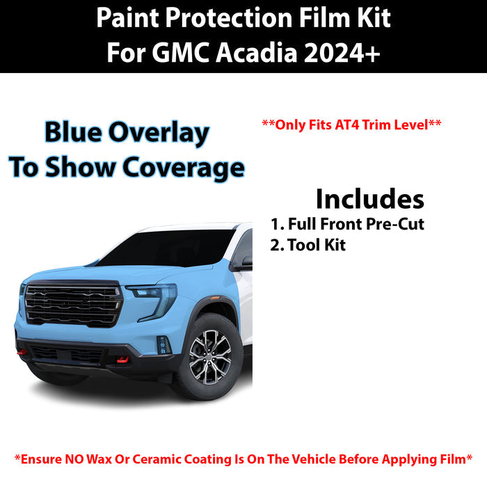 Fits GMC Acadia (AT4) 2024+ Precut Premium Paint Protection Film Clear Bra PPF Decal Film Kit - Bogar Tech Designs