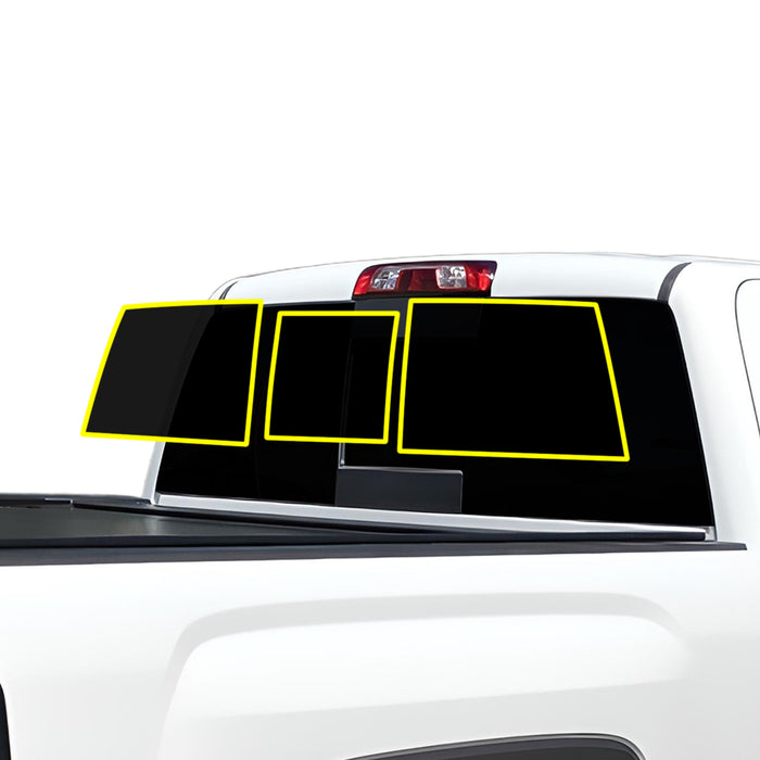 Fits GMC Sierra 2014 - 2018 Crew Cab Premium Nano Ceramic Precut Window Tint Film Kit Front Rear Windows Windshield - Bogar Tech Designs