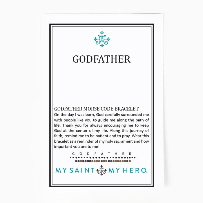 God Father Morse Code Bracelet